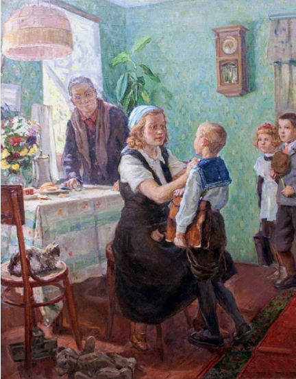 Александр Коробов. Первоклассник.1948