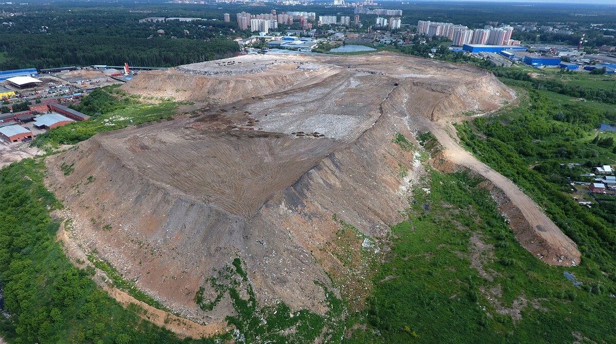 мусорная гора в некрасовке