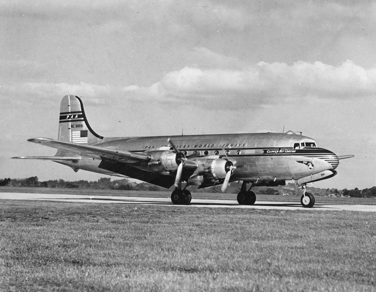 Douglas DC-4 авиакомпании Pan American World Airways. Фото: Public domain