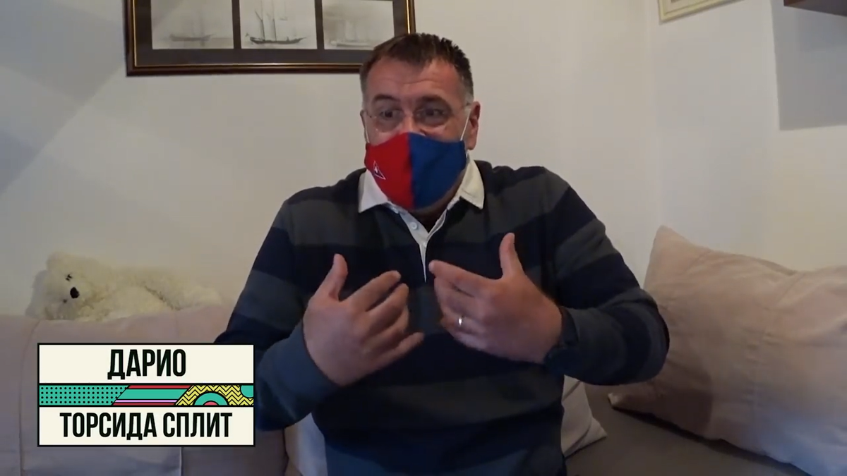 Дарио (член Торсида Сплит в 80-90-ых годах)