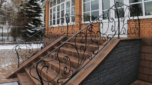 iron railing. Художественная ковка. кованые перила 3ч - YouTube | Lamp post, Outdoor, Snow