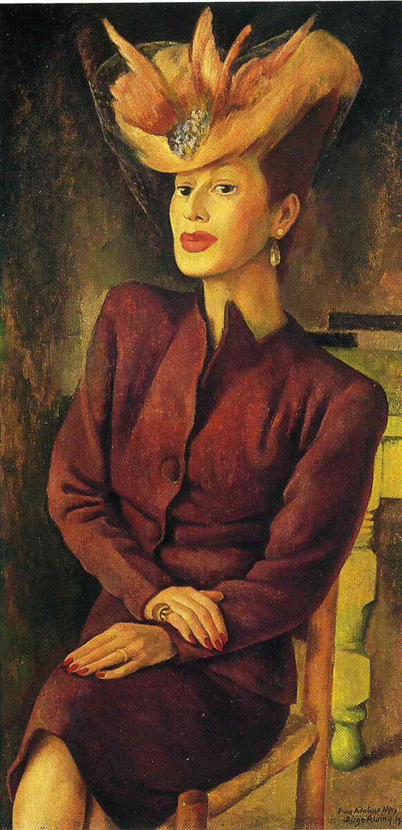 Диего Мария Ривера «Дама в шляпке», 1945