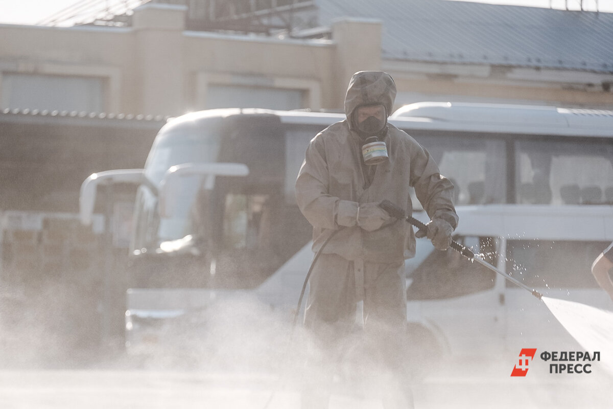Будут продезинфицированы места массового скопления, общественный транспорт, школы и детские сады.  Фото: ФедералПресс / Полина Зиновьева