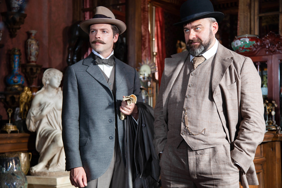 Станиславский и Гиляровский в исполнении Константина Крюкова и Михаил Пореченкова