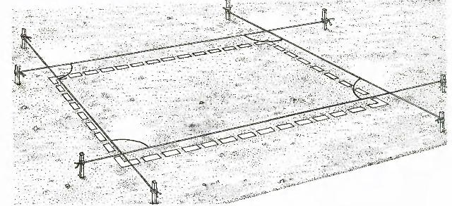  Разметка участка под теплицу