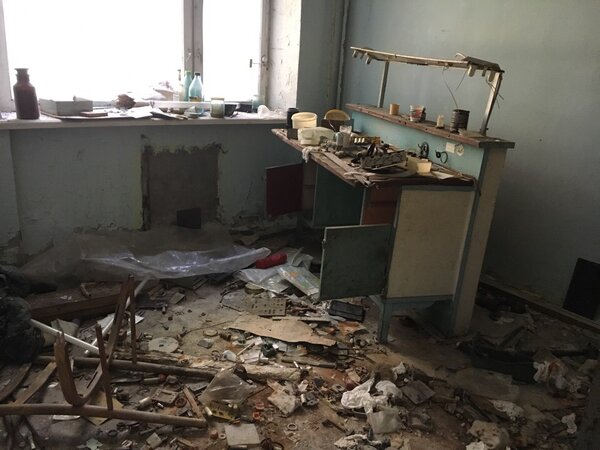 Внутри жилого помещения пожарной части