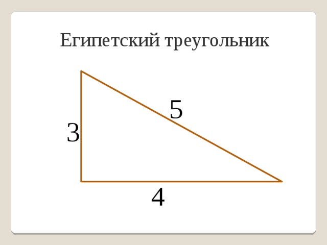 Стороны 3 4 5 какой треугольник. Треугольник Пифагора 3 4 5. Теорема Пифагора Египетский треугольник. Египетский треугольник углы. Площадь египетского треугольника 3 4 5.