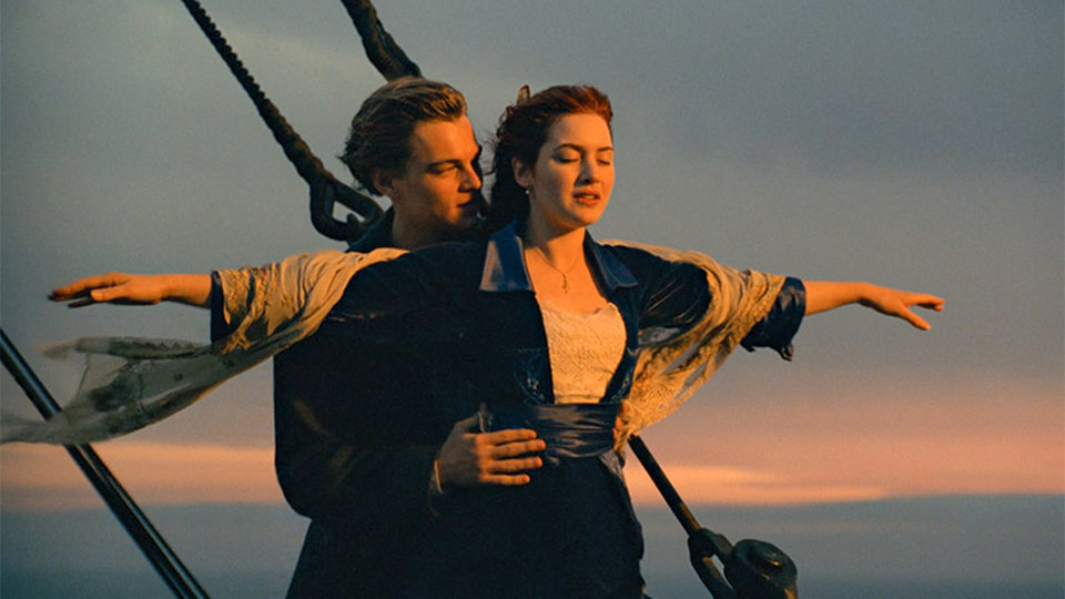 Кадр из фильма- "венка"  - "Титаника" Дж.Кэмерона