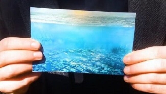 Фотография затопленного Лос-Анджелеса, которую показал путешественник во времени.  Фото из свободных источников.