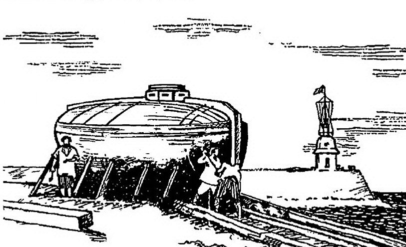 Предполагаемый внешний вид "потаенного судна". Источник: http://bezablog.ru/wp-content/uploads/2018/03/%D1%80%D0%B8%D1%81-25-15.jpg