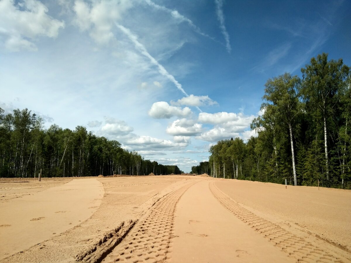 М-11 на этапе строительства в Тверской  области