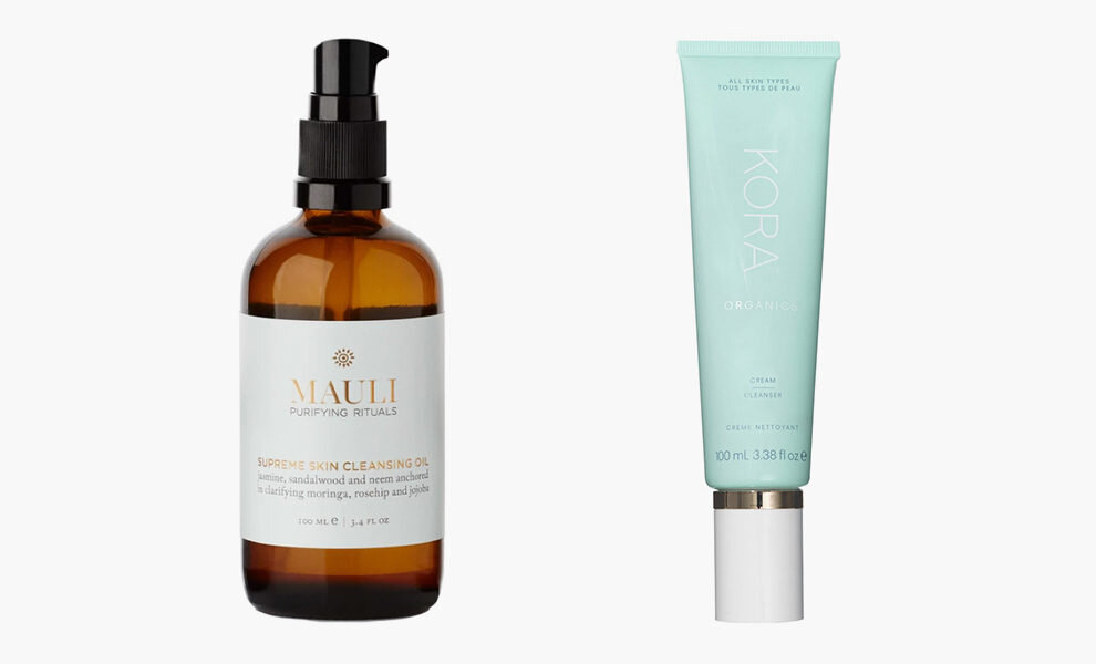 Mauli, Supreme Skin Cleansing Oil, £44, maulirituals.com; Kora Organics, Cream Cleanser, $39, koraorganics.com