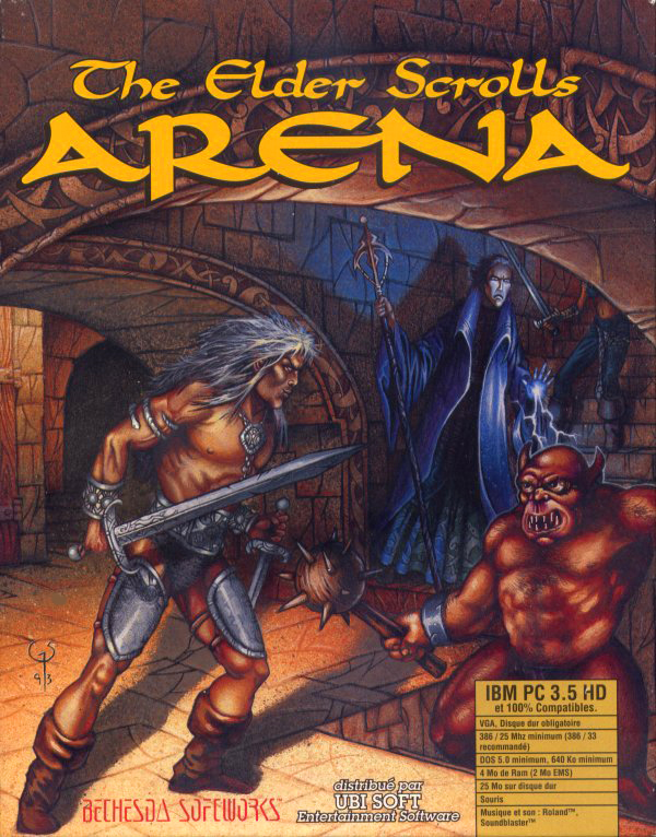 The Elder Scrolls 1 Arena. Древние свитки 1 Арена. Tes Arena обложка.