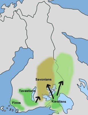 Предполагаемое происхождение савакотов (жителей региона Саво)