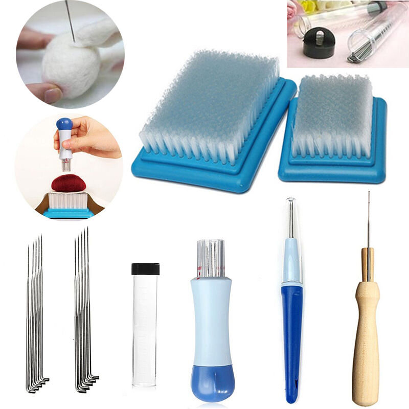 инструменты для фелтинга. инструменты для сухого валяния. набор валяния из шерсти a0039. материалы и инструменты сухого валяния из шерсти. щетка для валяния шерсти.