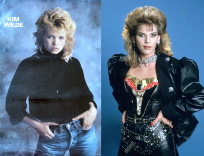 Kim Wilde (слева) и C. C. Catch (справа). Похожи по-моему. Наверное сёстры, просто не знают об этом.