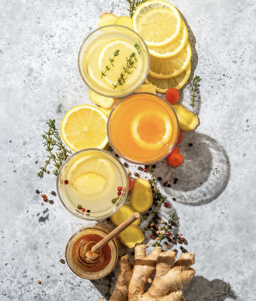 Лимонно-имбирно-медовый чай