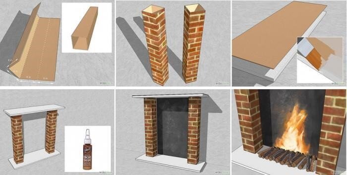 Как сделать декоративный камин из гипсокартона своими руками