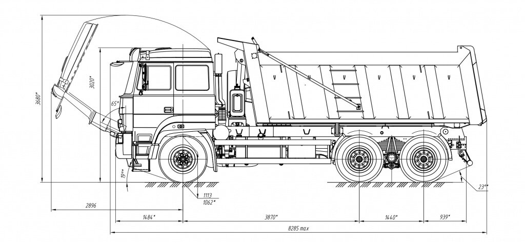 Урал 63704 чертеж