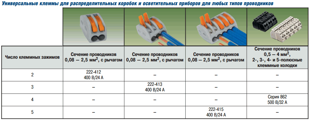 Wago клеммы 3 контакта схема подключения