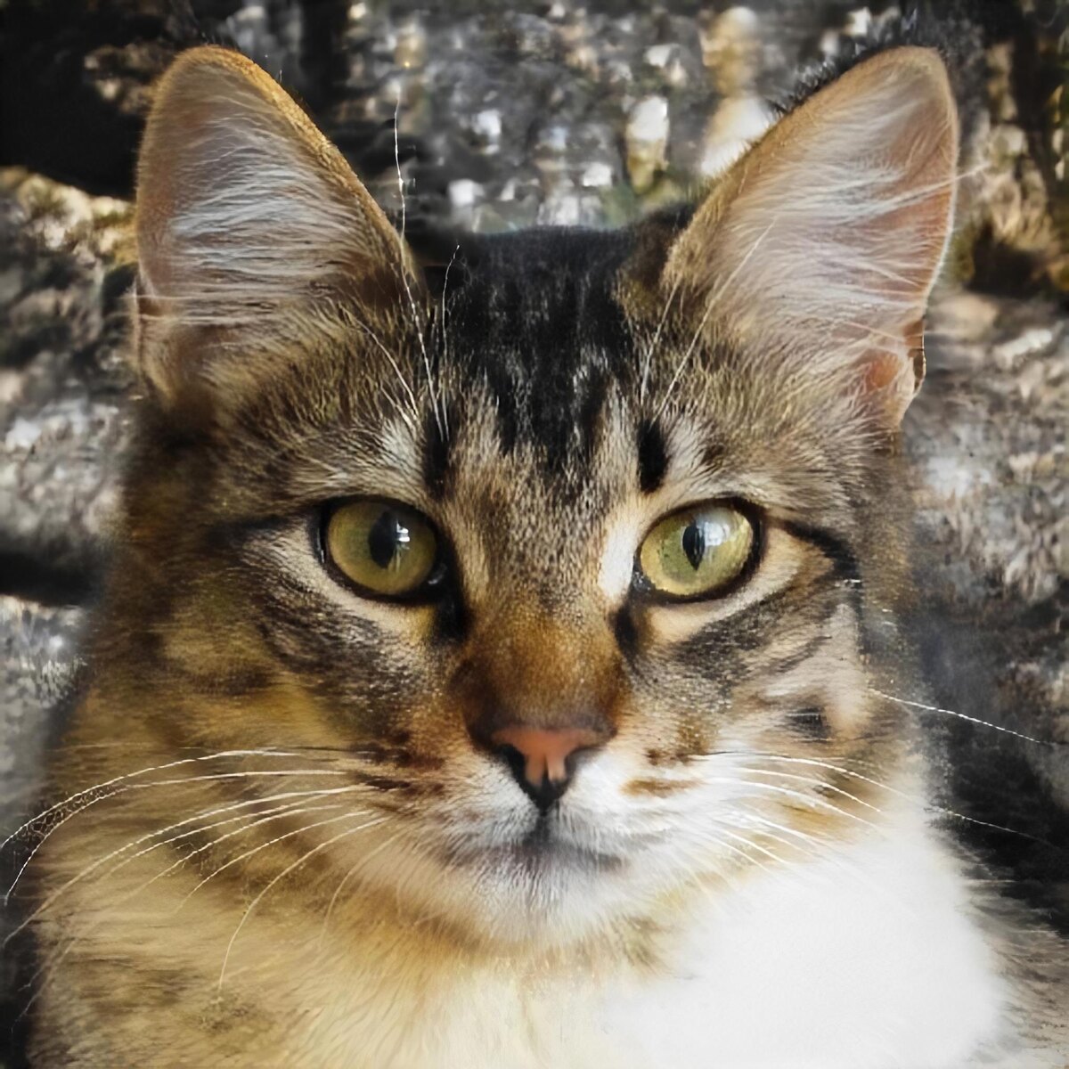 Улучшенный до 2048x2048 котик