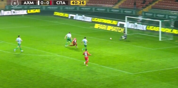 Гол Соболева в ворота "Ахмата"