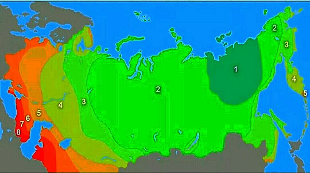 Зоны зимостойкости россии. Зоны зимостойкости: 3—8.. Зоны зимостойкости растений. Урал зона морозостойкости. 5 Зона зимостойкости.
