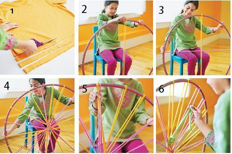 плетение круглого коврика