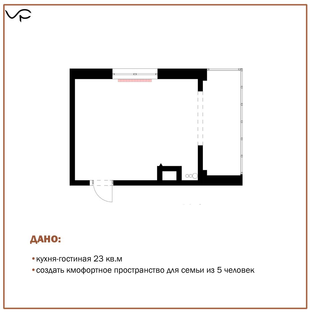 Расположение стояков холодной и горячей воды сильно сокращает количество вариантов планировки кухни.