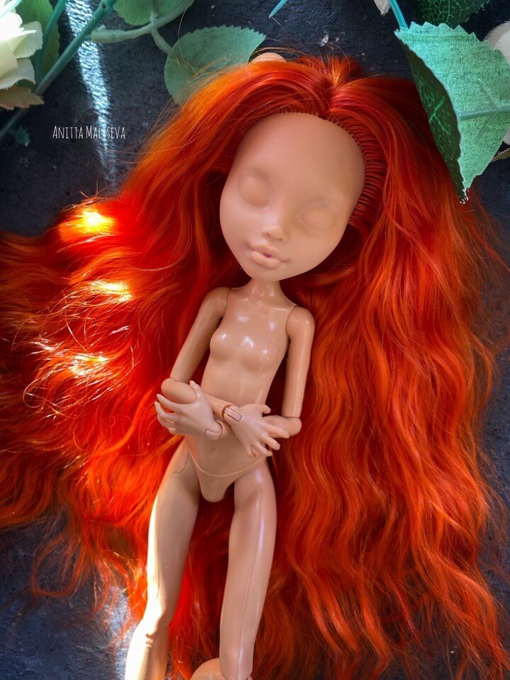 Новые волосы куклы