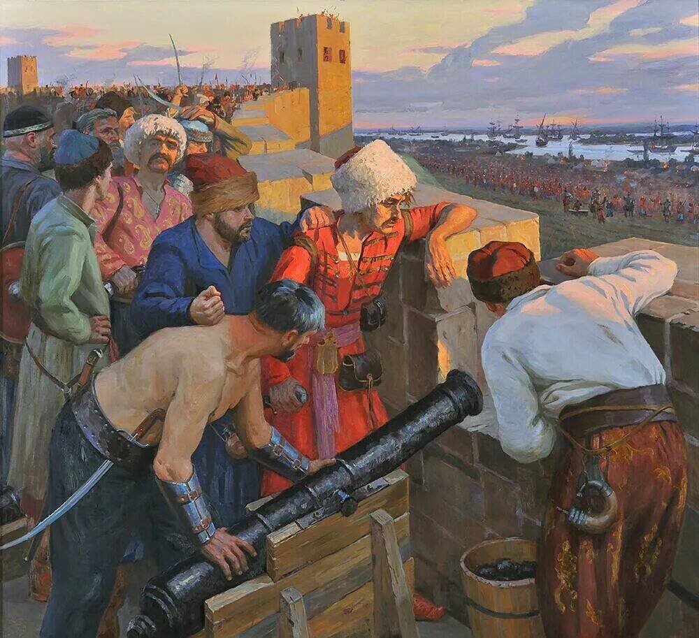 Казаки в Азове