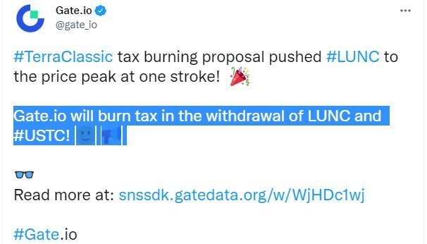Биржи поддержали сжигание 1,2% LUNC, но есть нюанс 🤨

Что криптобиржи поддержали на самом деле?

KuCoin пишет, не хотите платить 1,2% налога с депозита – внесите LUNC на биржу до 12 сентября. В объявлении от Gate[.]io также идет речь о сжигании на ввод/вывод. А в своем блоге они написали:

"Для Luna Classic запланированный налог на сжигание токенов, скорее всего, не даст ничего, кроме отличного повествования, привлекающего наивных инвесторов. Подавляющее большинство торгов LUNC происходит вне сети на централизованных биржах, таких как Binance, Kucoin и Gate[.]io. Это означает, что даже если сообщество Terra Classic успешно введет налог на сжигание транзакций в размере 1,2%, в конечном итоге будет сожжена лишь небольшая часть LUNC."

Итого: комиссия 1,2% на ввод/вывод будет, но никакого сжигания на бирже во время сделок покупка/продажа.  Это совсем не то что хочет и во что верит сообщество и когда это все поймут, памп может превратиться в жесткий дамп 😱