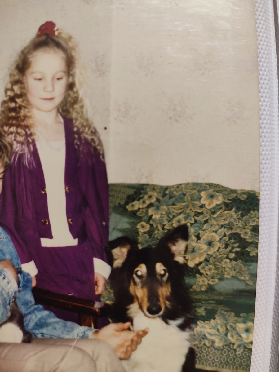 Фото из семейного архива, как это принято говорить. Эту колли завели, когда мне был 1 год.