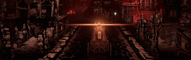 Поездка в дилижансе в игре Darkest Dungeon II