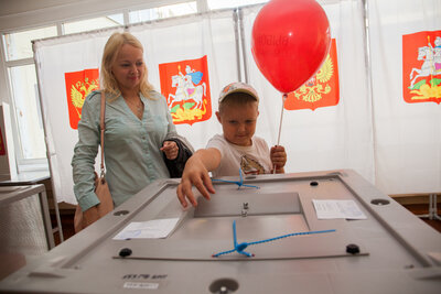    Выборы губернатора в Орехово-Зуеве ©Максим Лебедев Орехово-Зуевское ИА