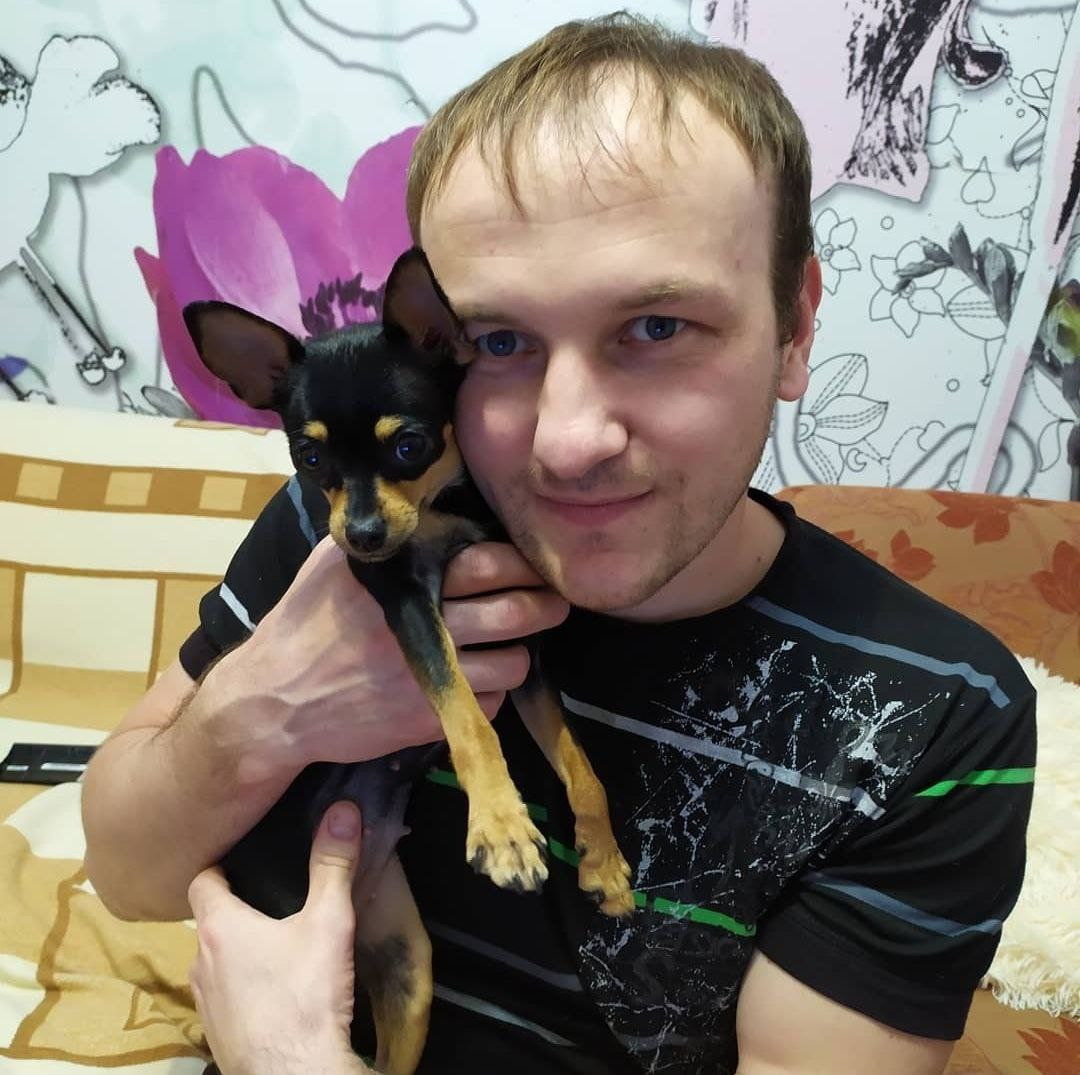 Это я с нашей Моськой