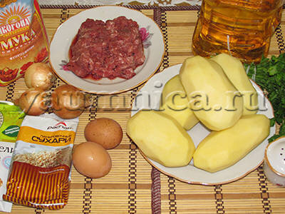 Картофельные зразы с мясным фаршем: рецепт с фото