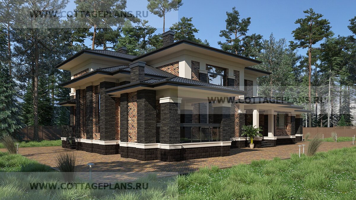 Фасады дома. Источник фото: https://www.cottageplans.ru