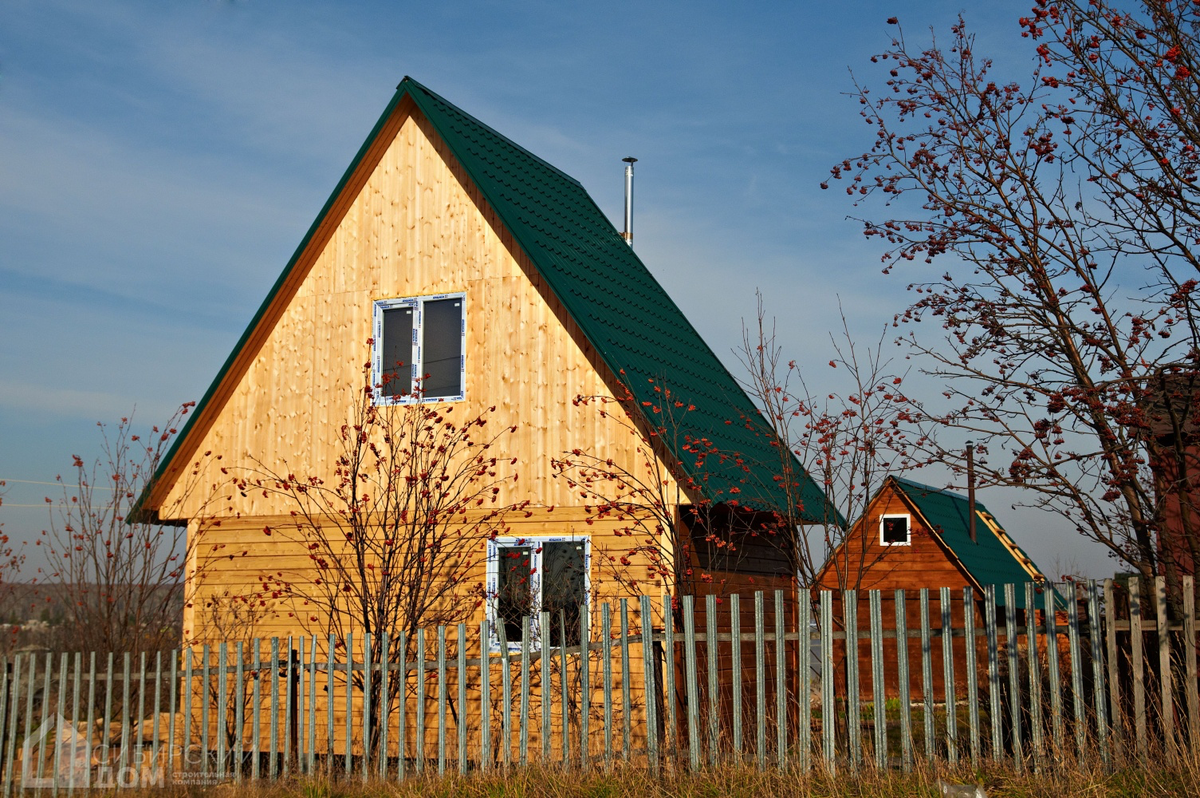 Двухэтажный дом из бруса