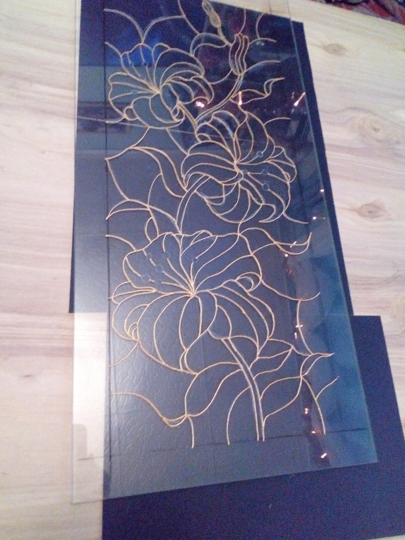 рисунок на стекле