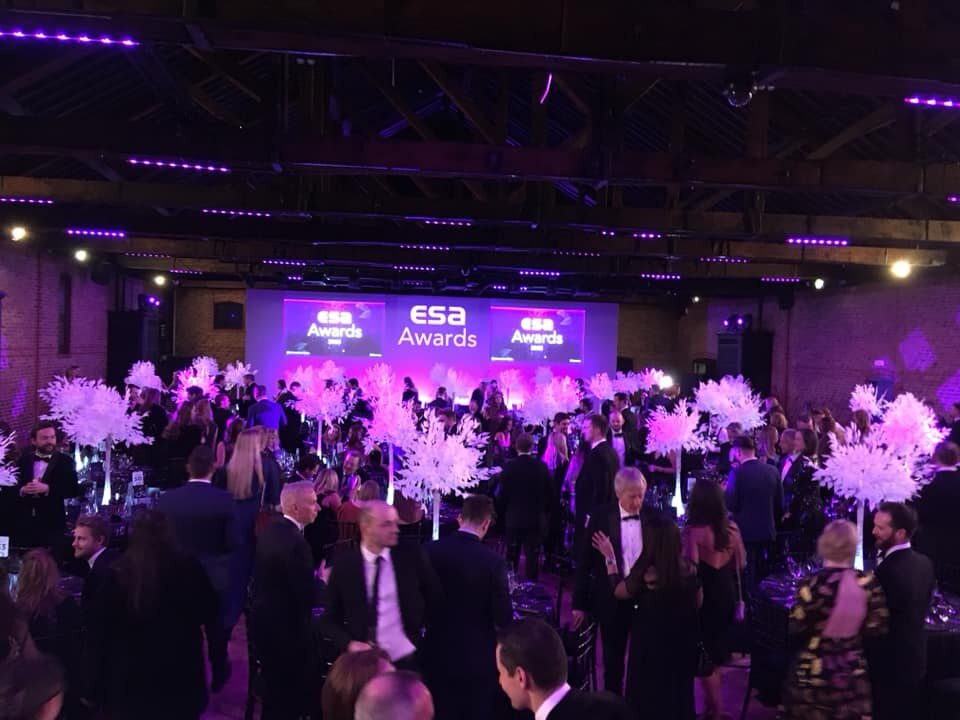 За 10 минут до вручения ESA AWARDS - активный нетворкинг. 