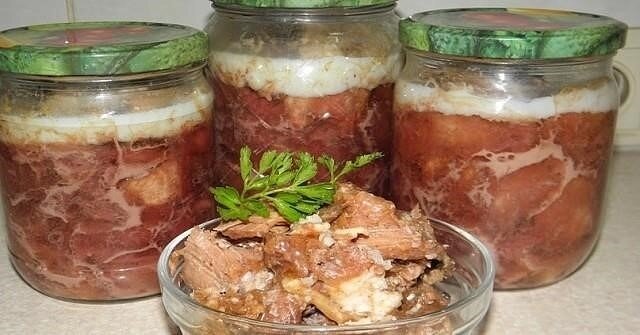 Домашняя куриная тушёнка