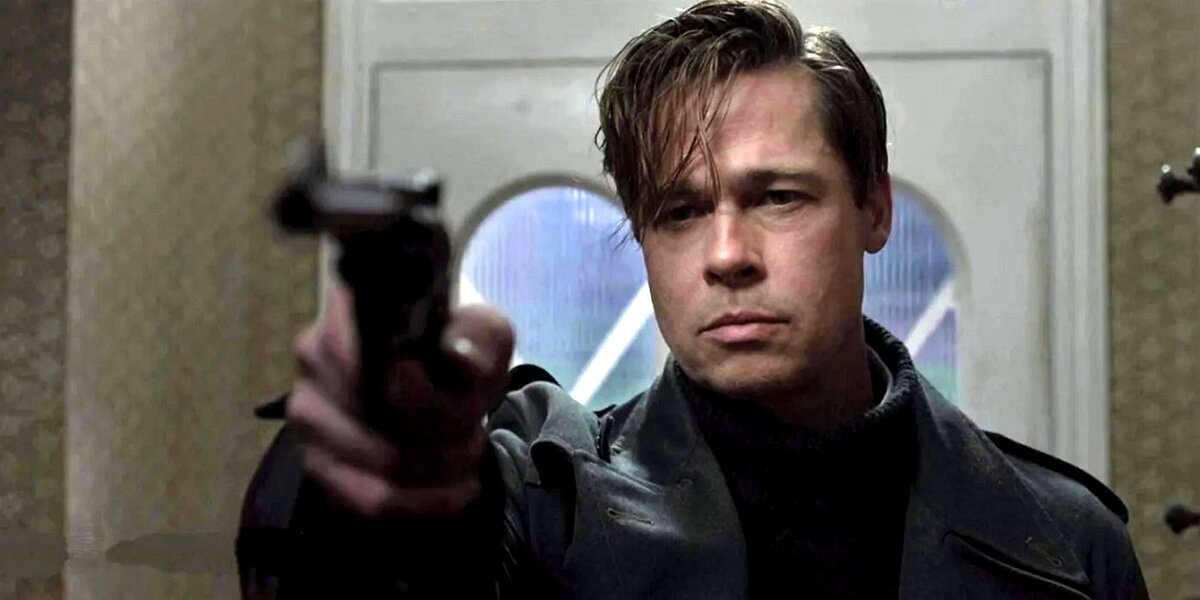 Это герой Брэда Питта в дикой ярости. Знаете, чем он отличается от героя в счастливом расслабленном настроении?  Ничем. 