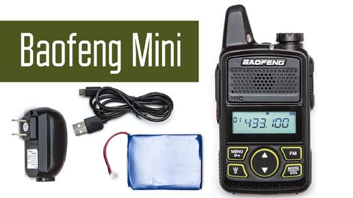 Baofeng Mini BF-T1 - очень маленькая радиостанция. Проверка, разборка, обзор.