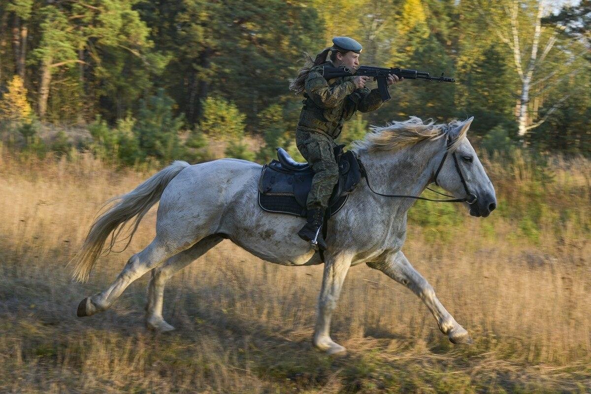 Картина военный на коне