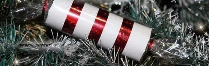 Мега конфета - Новогодний декор DIY МК Новогоднее украшение на елку своими руками
