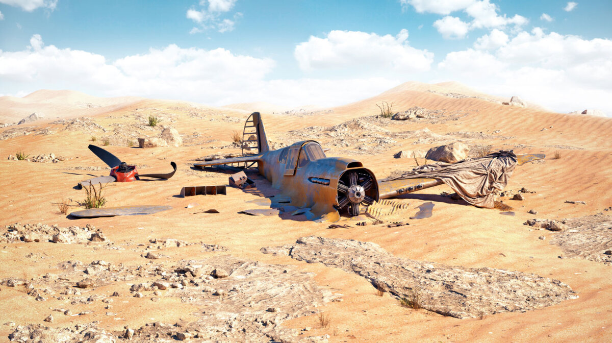 Этот самолет пролежал более 70 лет под палящим солнцем пустыни