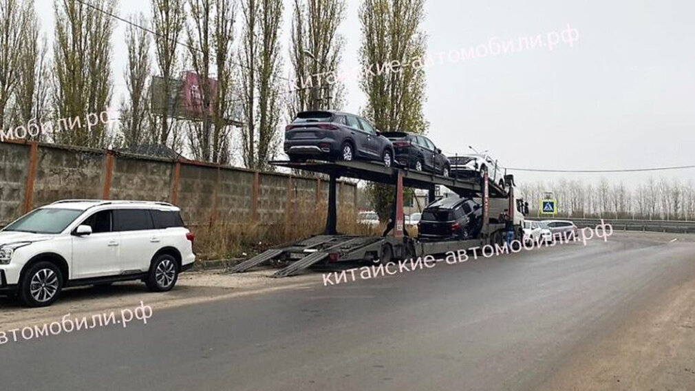 Автовоз с автомобилями GAC Motor в Воронеже. Фото:китайские-автомобили.рф