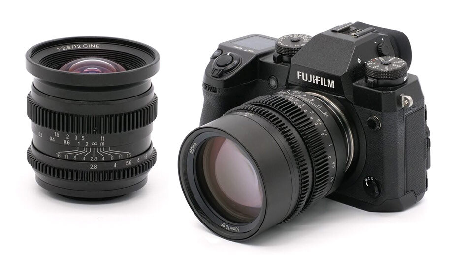 CINE 12mm T2.8 и HyperPrime Cine 50mm T0.95 для FUJIFILM X