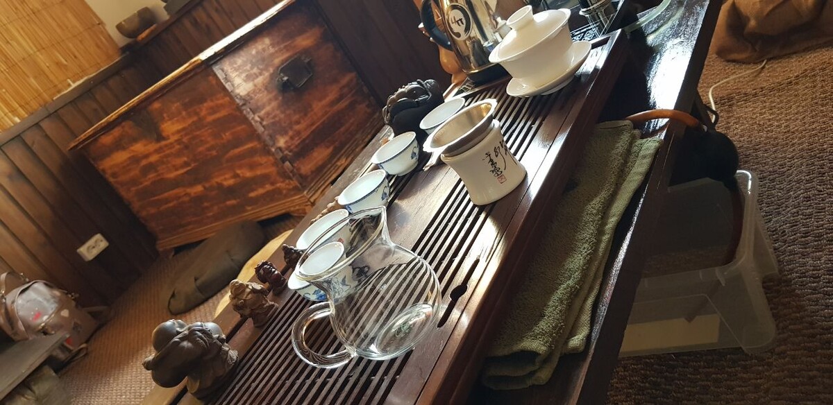 Одна из чайных комнат,где мы сидели.